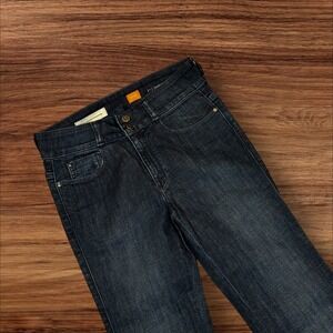 Pilcro and the Letterpress Dark Blue Flare Jeans